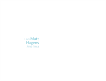 Tablet Screenshot of matthagens.com